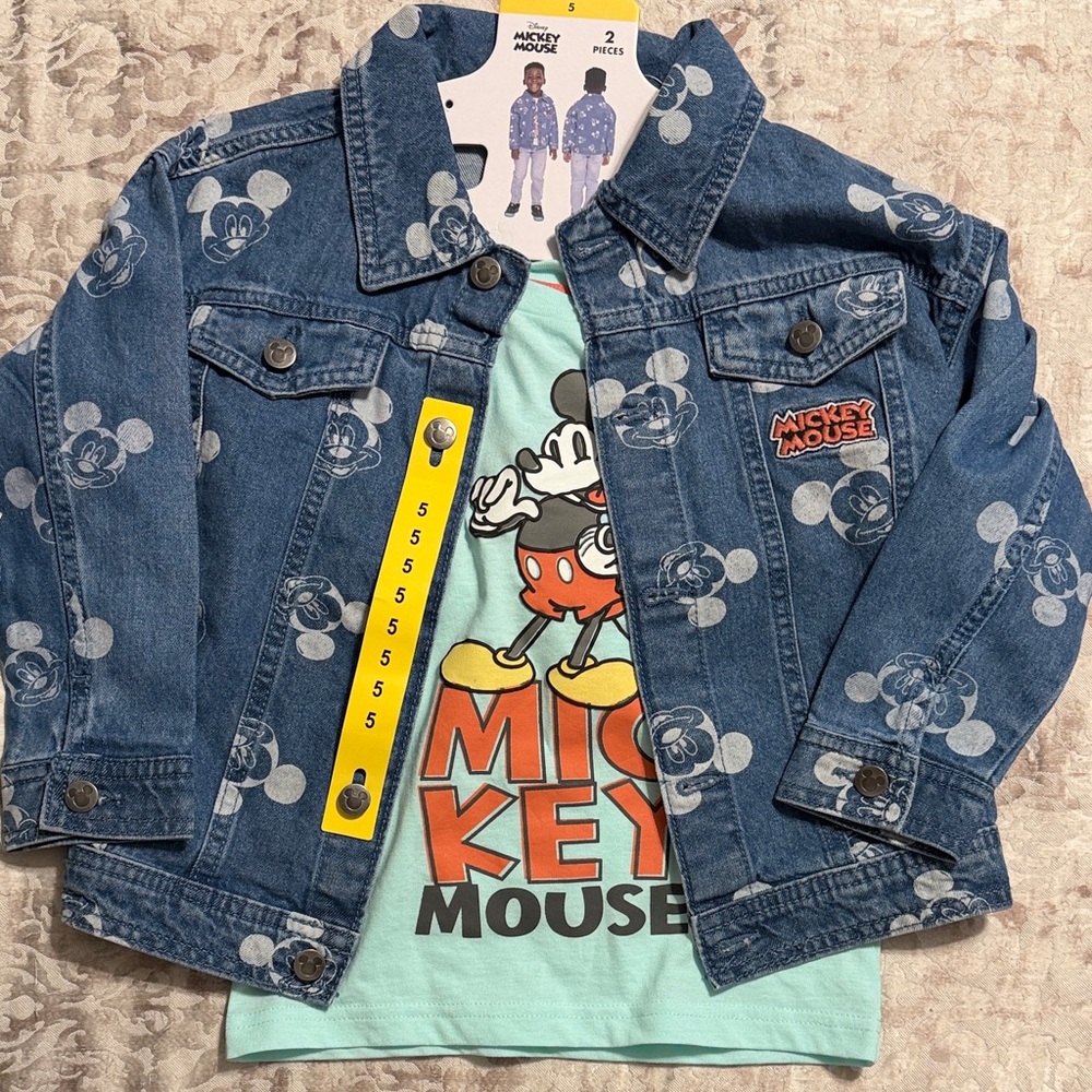 Disney Mickey Mouse Blue Jean Jacket for Kids